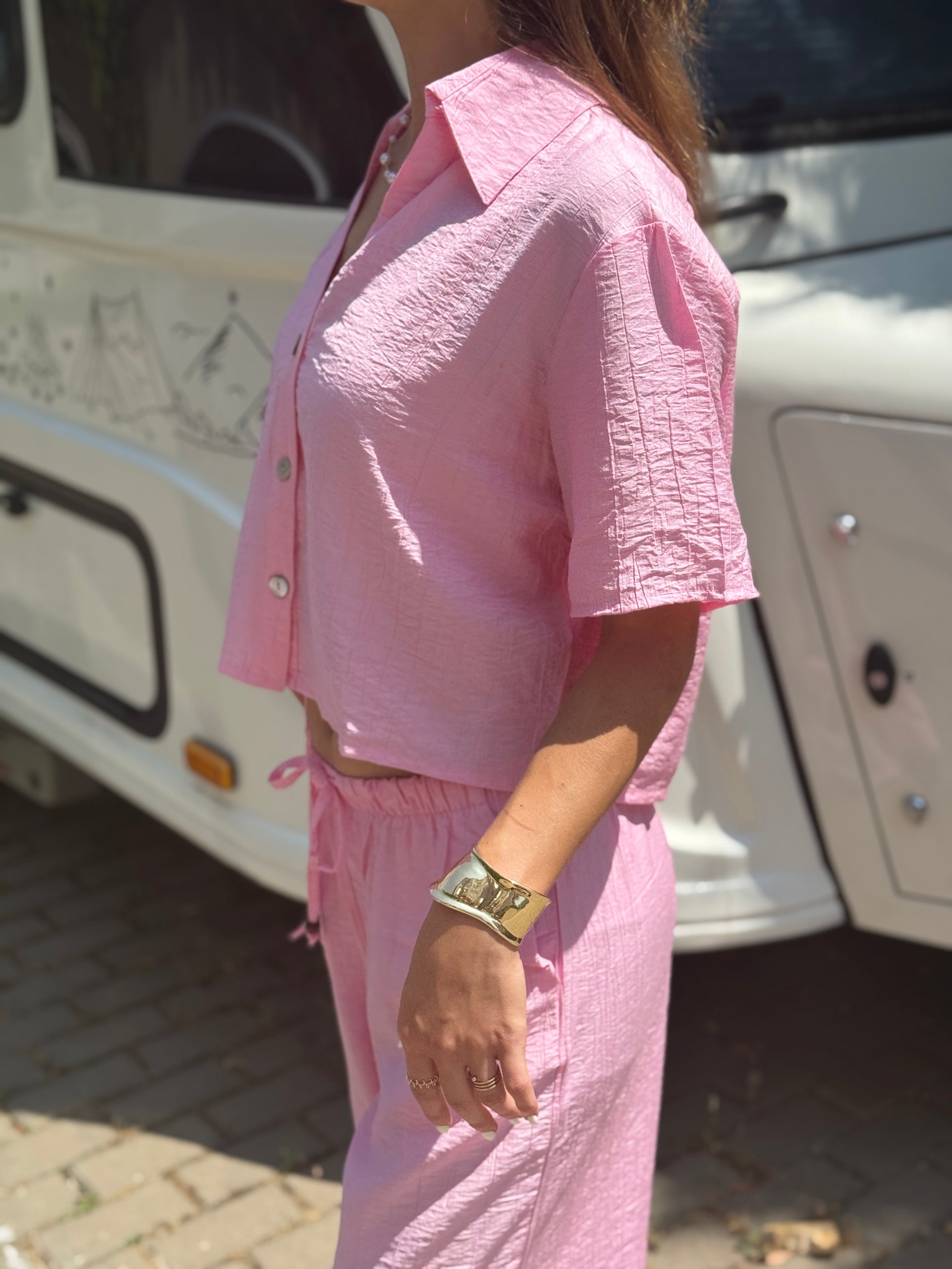 Orijinal Marka Tensel Tiril Takım - Pembe
